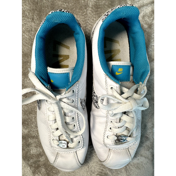 Nike Cortez '72 ‘N7’ White Leather Blue Athletic Sneakers Size 10 CJ1154-100 - Picture 7 of 9